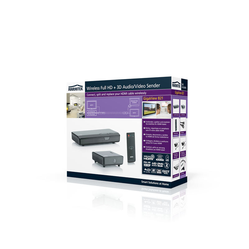 Marmitek GigaView 821 Ασύρματος Πομπός HDMI – 5.1-5.6 GHz, Full HD 1080p & IR Extender