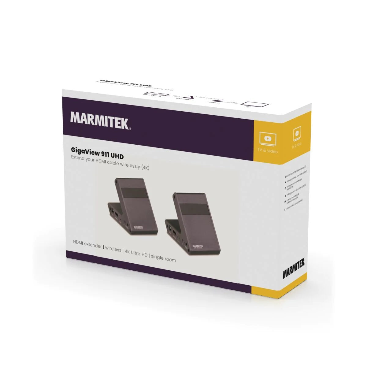 Marmitek GigaView 911 UHD Ασύρματος Αναμεταδότης HDMI – 4K@30Hz, 60 GHz & Εμβέλεια 10 m