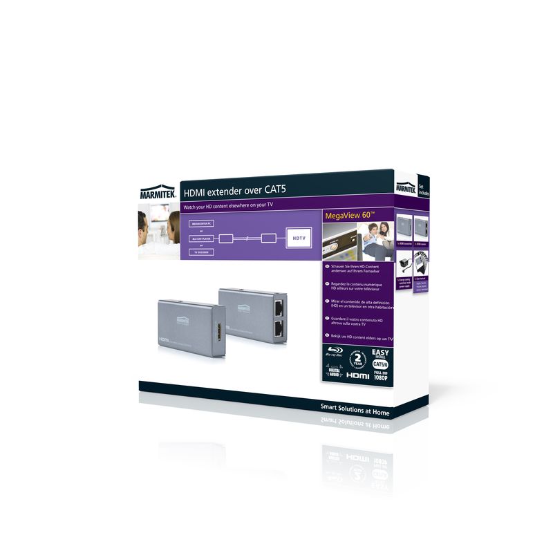 Marmitek MegaView 60 Επέκταση HDMI μέσω CAT5/6 – 1080p 30 m, HDCP & Dolby TrueHD