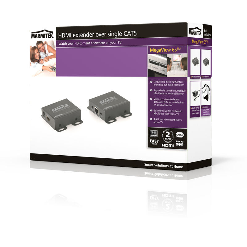 Επέκταση HDMI Marmitek MegaView 65 CAT5e/6 – 40 m στα 1080p, 3D & Συμβατό DVI