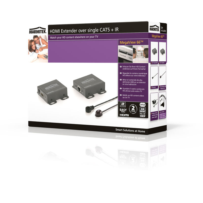 Επέκταση HDMI Marmitek MegaView 66 CAT5e/6 – 60 m στα 1080p, 3D & IR Passback