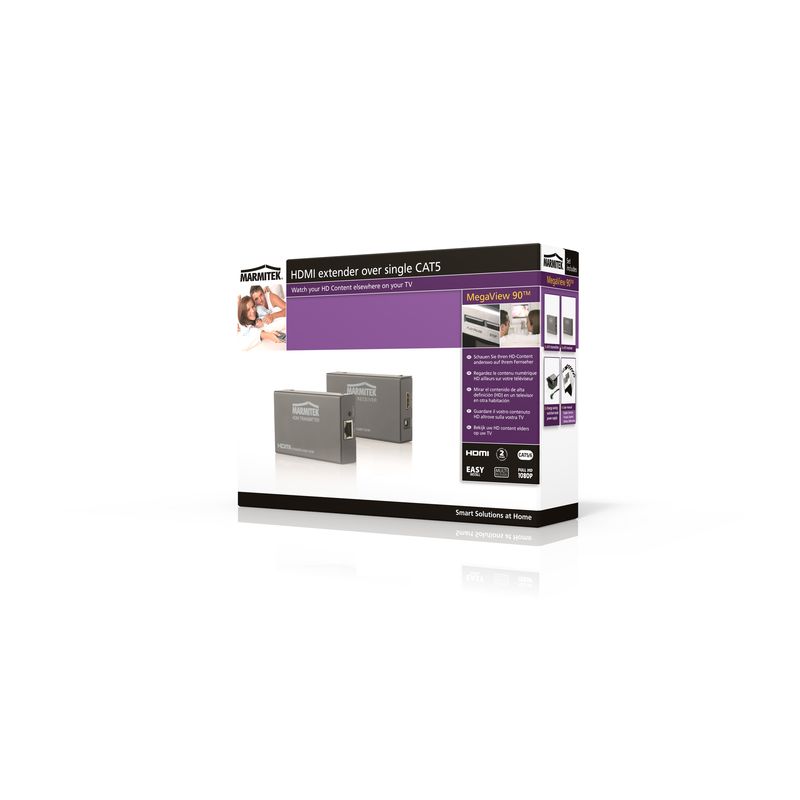 Marmitek MegaView 90 Επέκταση HDMI – 100 m CAT5e/120 m CAT6, H.264 IP & Loop-Through