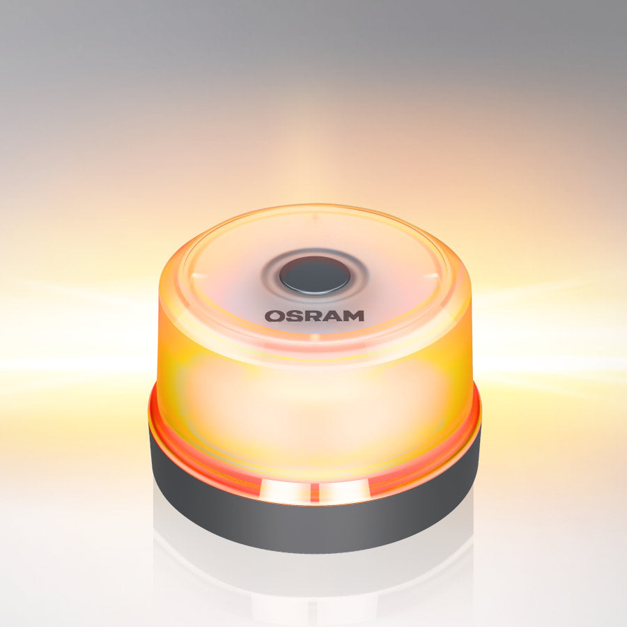 OSRAM LEDguardian ROAD FLARE Signal V16 – 360° Πορτοκαλί Φάρος, IP54 & Μπαταρία 9V
