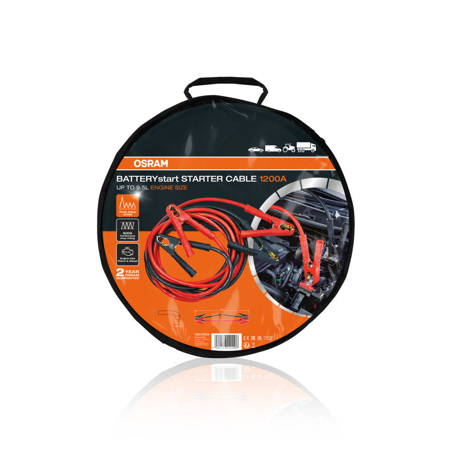 Καλώδια Εκκίνησης OSRAM BATTERYstart OSC500 5 m – 1200 A Peak, 50 mm² & 12/24 V