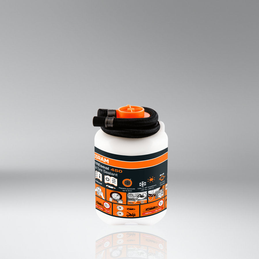 Σφραγιστικό Ελαστικών OSRAM TYREseal 450 OTSB450 – Επισκευή 6 mm, Συμβατό με TPMS & 200 km