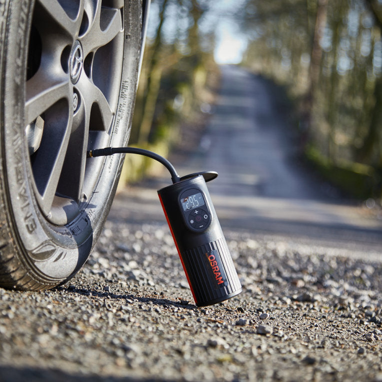 OSRAM TYREinflate 2000 OTIR2000 Επαναφορτιζόμενη Τρόμπα – 120 PSI, Auto-Stop & Power Bank