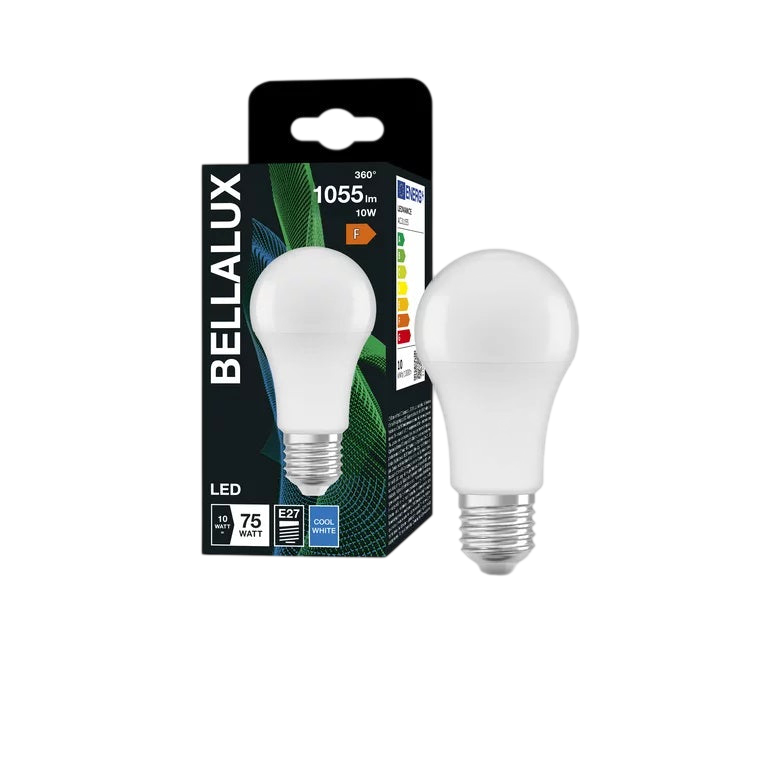 Λαμπτήρας LED LEDVANCE OSRAM Bellalux CLA75 10W E27 4000K – 1055 lm, A60 GLS & Ψυχρό Λευκό