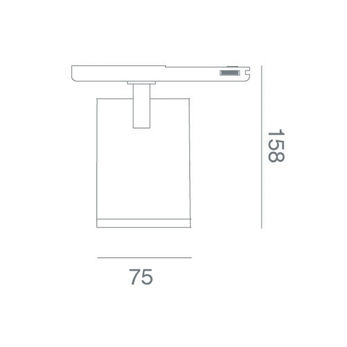 Φωτιστικό Ράγας Iris 1 COB LED 17 W 4000 K – 2774 lm, Δέσμη 36° & Λευκό