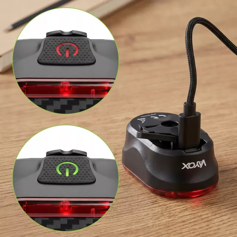Rear Bike Light 700mAh 200lm Brake IPX6 VAR200 VAYOX - view 10