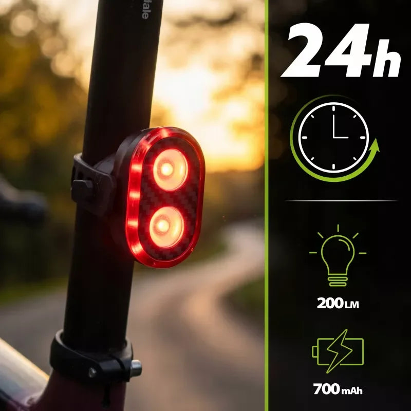 Rear Bike Light 700mAh 200lm Brake IPX6 VAR200 VAYOX - view 2