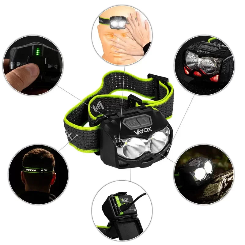 Rechargeable Headlamp 500lm VA0078 VAYOX - view 3