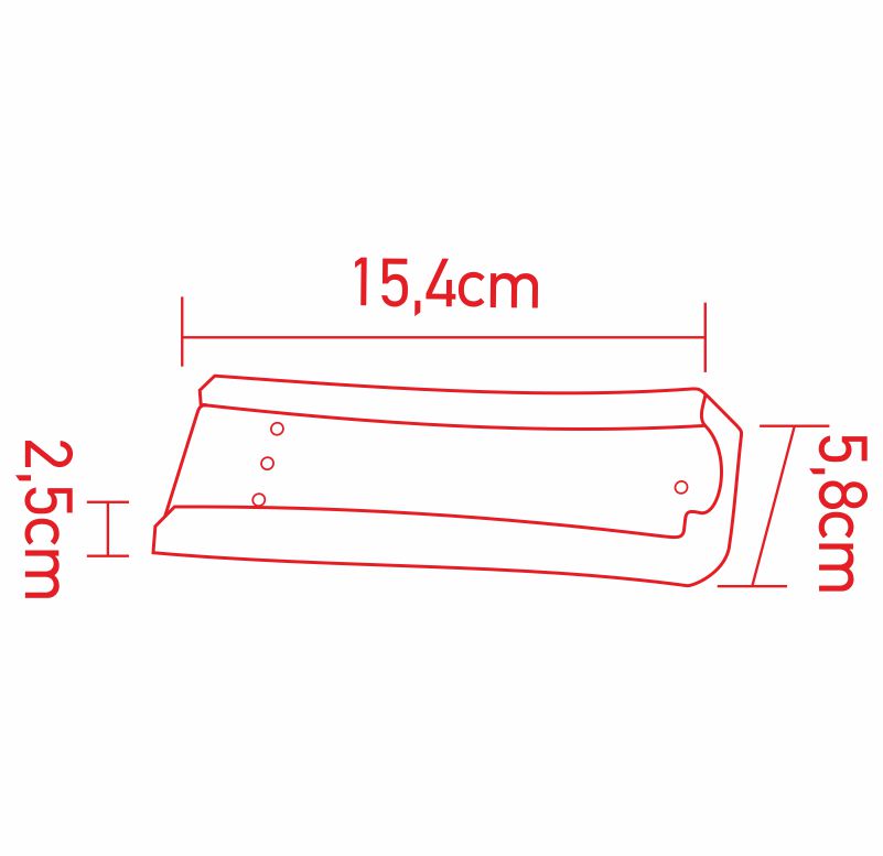 Μικρή Βάση Πολυπρίζου RP για 3-4 Θέσεις – 25x58x154 mm & Σταθερή Έδραση
