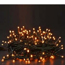 Λαμπάκια LED REDLED 400 Θερμό Λευκό 19.95 m – Πράσινο Καλώδιο, Προγραμματιζόμενα & IP44