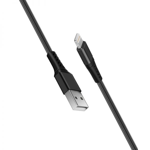 Καλώδιο Φόρτισης RP USB-A σε Lightning 1 m – 5V/2A 10 W, 480 Mbps & Νάιλον Μαύρο