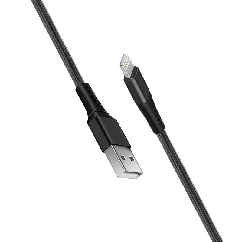 Καλώδιο RP USB-A σε Lightning 2 m – Φόρτιση 8 W, Sync 480 Mbps & Nylon Braided Μαύρο