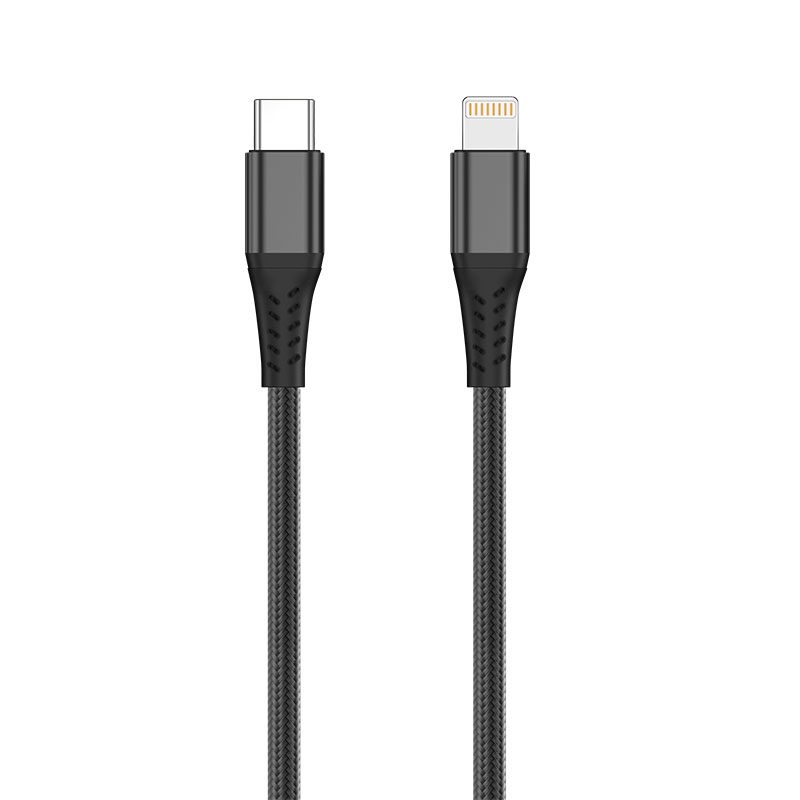 Καλώδιο RP USB-C σε Lightning 1 m – Φόρτιση 12 W, Sync 480 Mbps & Nylon Braided Μαύρο