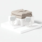 Momcozy S9 Pro Breast Pump + Nursing Cover Bundle (Brown cover) — Momcozy bundle on light grey background