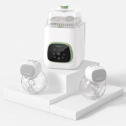 Momcozy S9 Pro Breast Pump + KleanPal Pro Bottle Washer Bundle — Momcozy bundle on light grey background