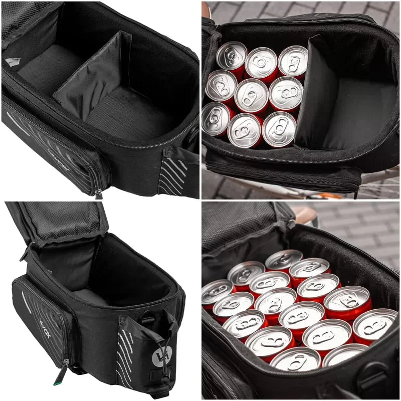 Single Bike Pannier Bag with Side Pockets 12L VA0171 VAYOX - view 14