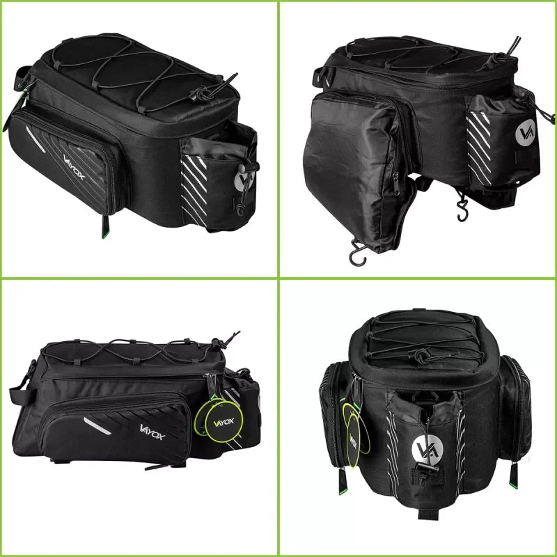 Single Bike Pannier Bag with Side Pockets 12L VA0171 VAYOX - view 16