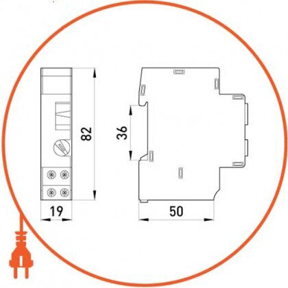 Χρονοδιακόπτης Κλιμακοστασίου E.NEXT E.CONTROL.T02 – 16 A 230 V, 0,5–20 min & 1 Module DIN