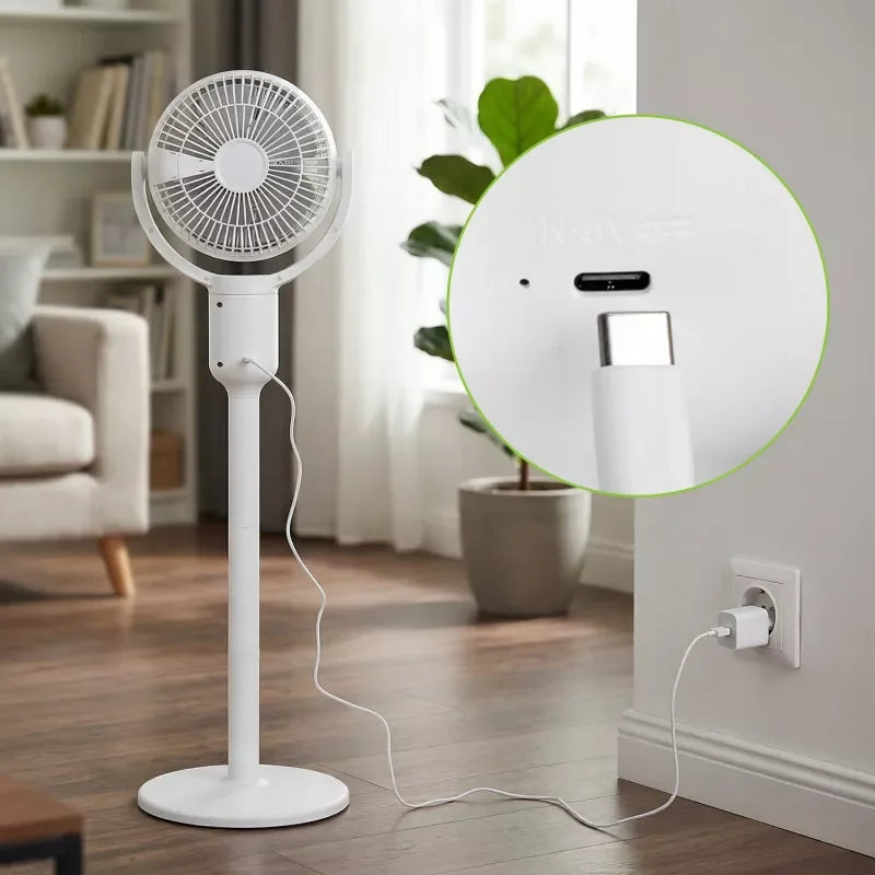 Standing Fan with Battery and 6xSMD Light (WD-289) Grey VA0434G VAYOX - view 10