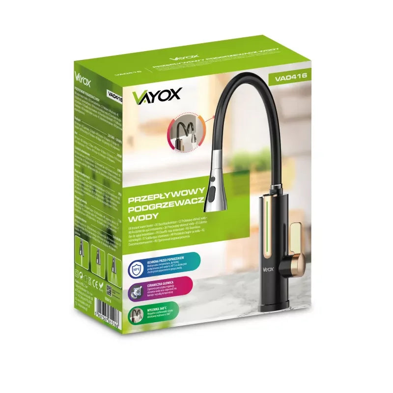 Tankless Vertical Water Heater Black VA0416 VAYOX - view 2