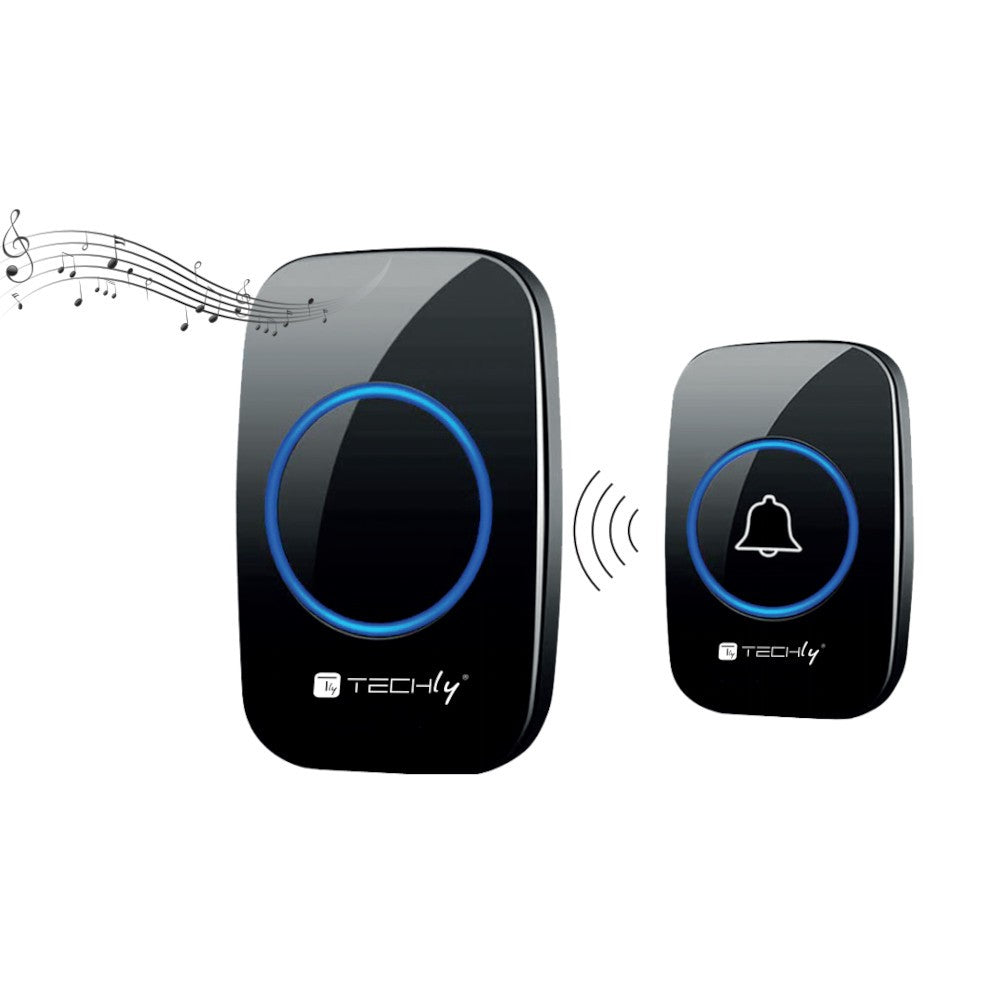 Techly I-BELL-RING04 Wireless Doorbell Kit — Side View