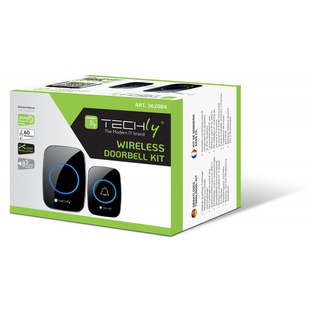 Techly I-BELL-RING04 Wireless Doorbell Kit — View 9