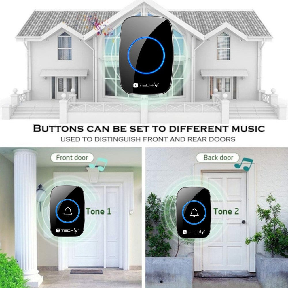 Techly I-BELL-RING04T Wireless Doorbell Transmitter — Detail