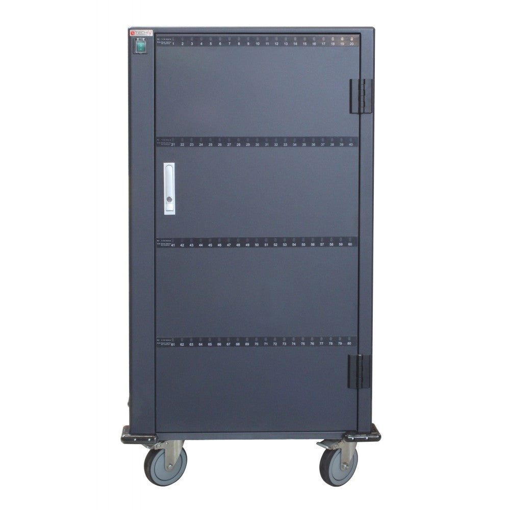 Techly I-CABINET-80DUTY USB Charging Trolley 80 Devices Black - view 4