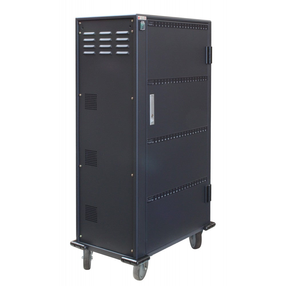 Techly I-CABINET-80DUTY USB Charging Trolley 80 Devices Black - view 5