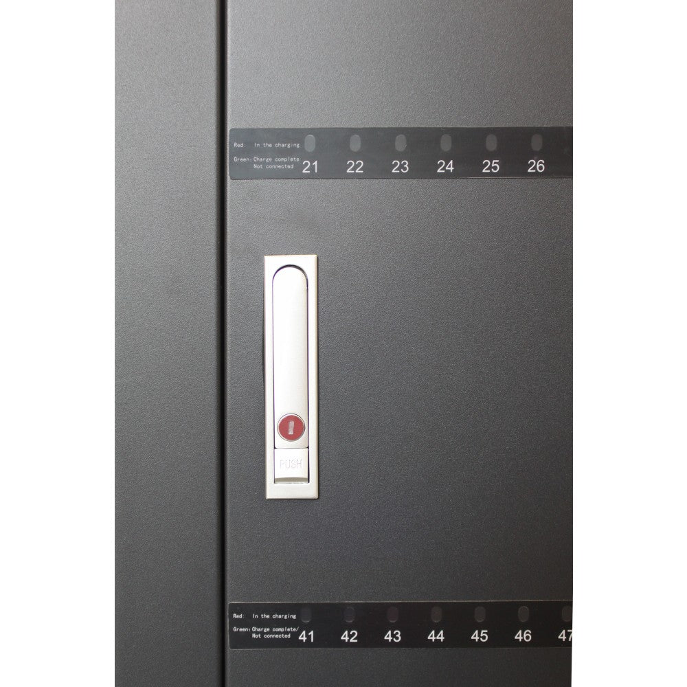 Techly I-CABINET-80DUTY USB Charging Trolley 80 Devices Black - view 8