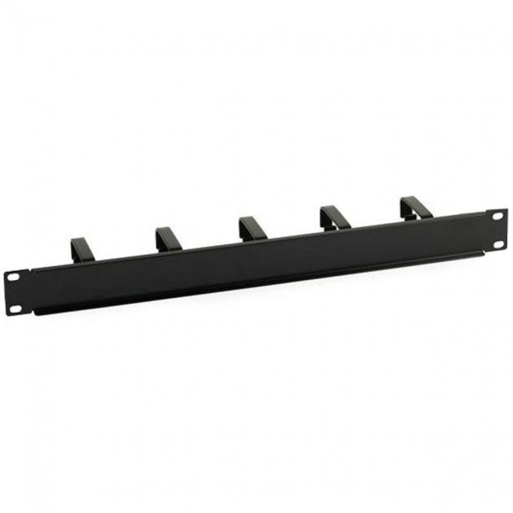 Techly I-CASE CABLE-BK5 1U 19" Cable Management Panel with 5 Rings - view 7