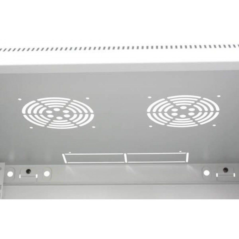 Techly I-CASE FP-2012GTY Wall Rack 19" 12U 450mm Depth Grey - view 4