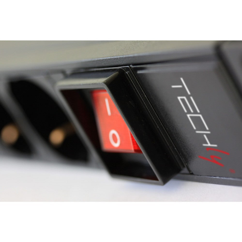 Techly I-CASE STRIP-12VDE 19" Vertical Rack PDU 12 VDE Outlets, 3.5 kW - view 3