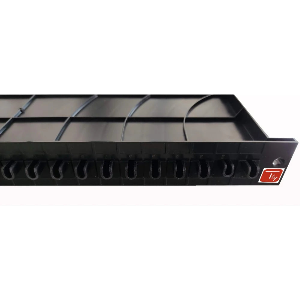Techly I-CASE TRAY-ORG800 Cable Management Shelf 24 Ports for 19" Rack 800mm - view 5