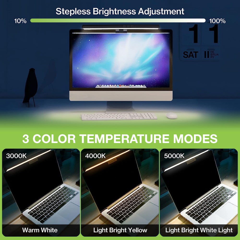 Techly I-LAMP-DSK11 USB-C Monitor Light Bar 66 LED 5W - view 4