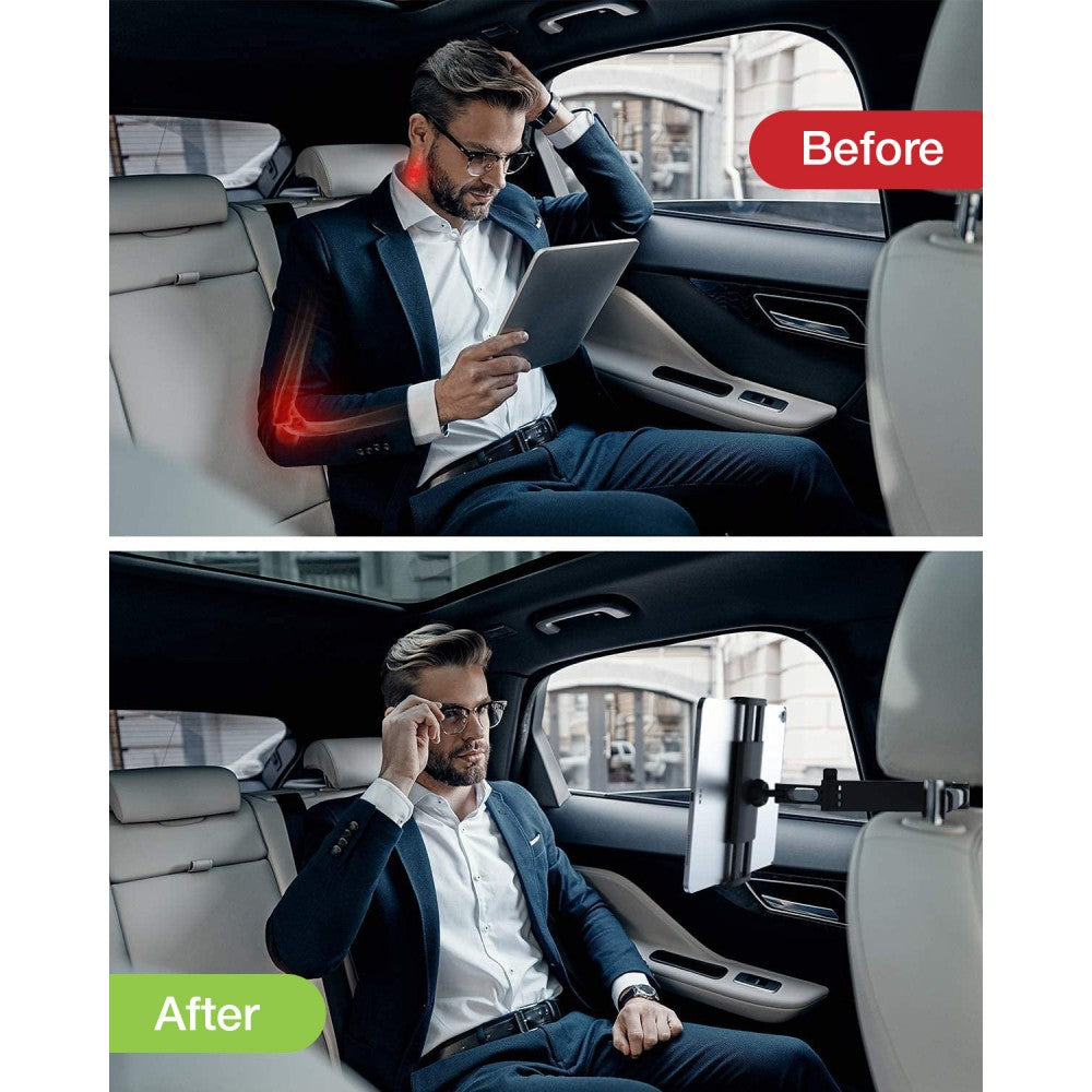 Techly I-TABLET-CAR5 Headrest Tablet Holder — View 4