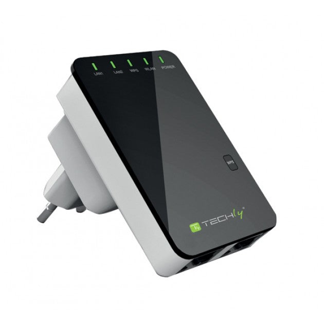 Techly I-WL-REPEATER2 N300 Wireless Repeater — View 3
