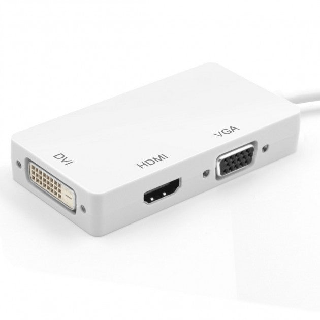 Techly IADAP DP-COMBOF2 DisplayPort 1.2 to HDMI DVI VGA Adapter - view 3