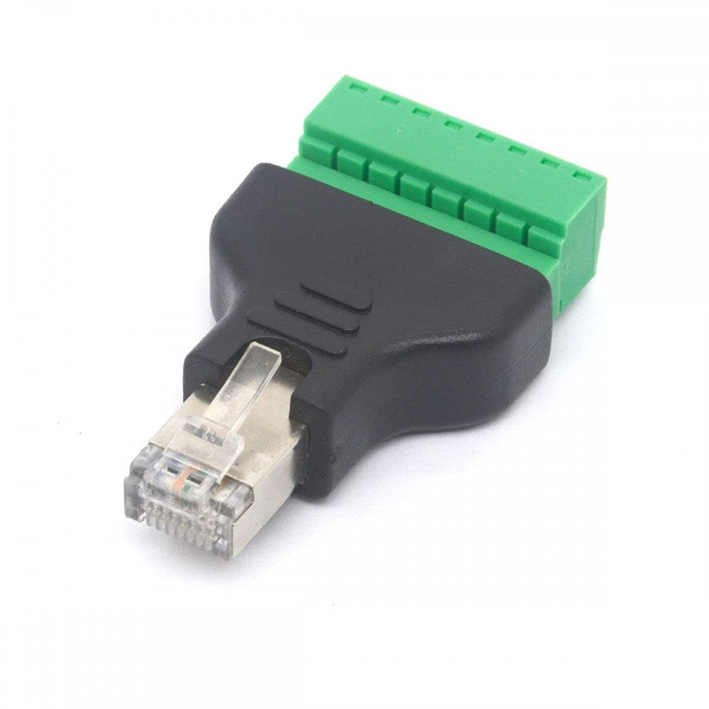 Techly IADAP TB8T-RJ45M RJ45 Male to 8-Pin Terminal Block Adapter - view 3