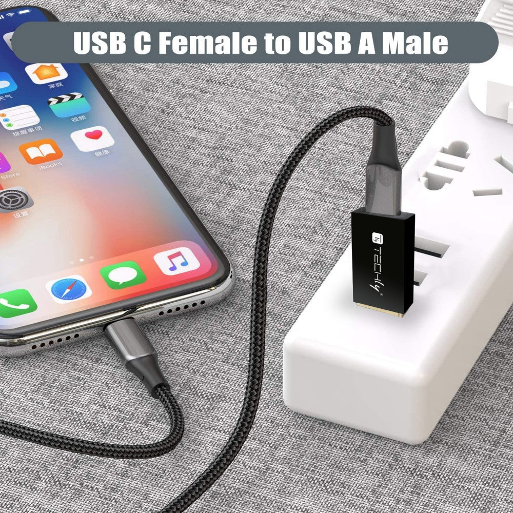 Techly IADAP USB3-AFT USB 3.0 Type A Male to USB-C Female Adapter - view 5