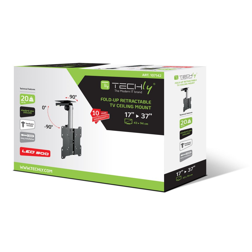 Techly ICA-CPLB 222 Folding Ceiling TV Mount 17-37" up to 20kg - view 2