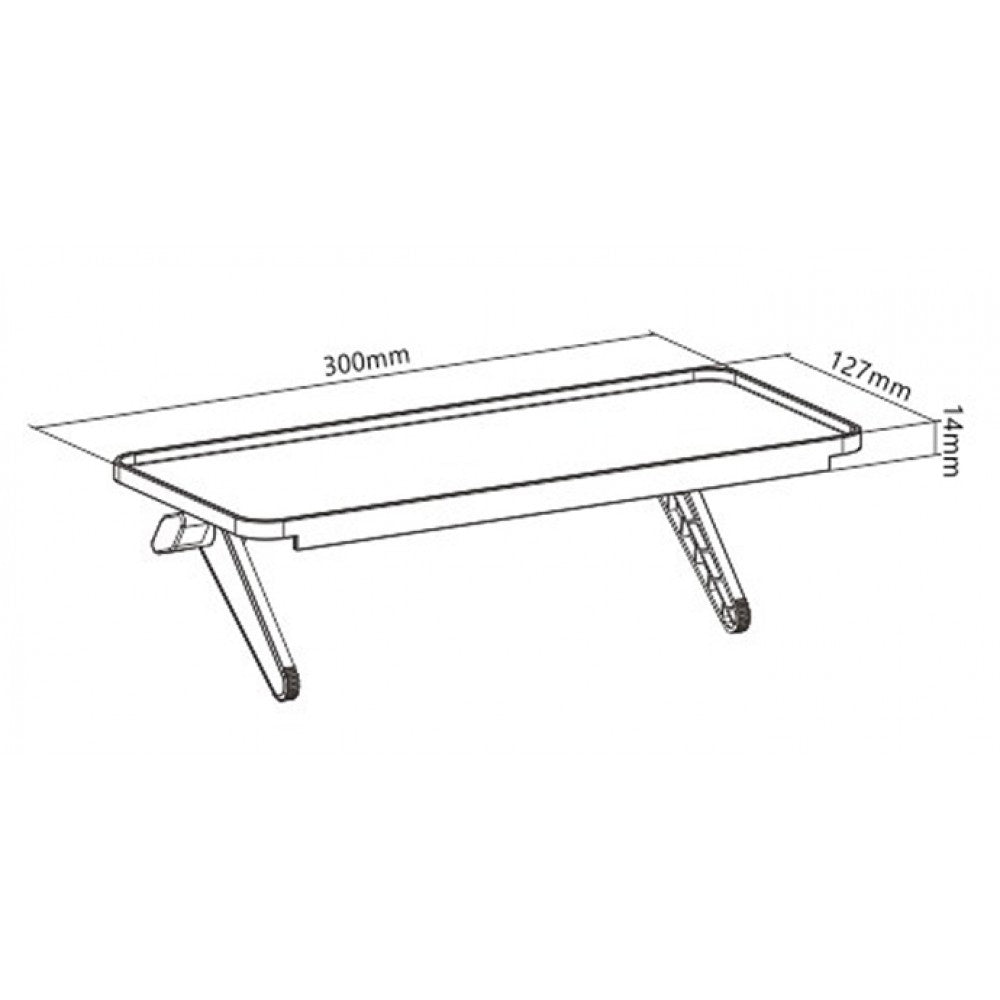 Techly ICA-DRS 902 Wall Shelf for Decoders, Routers and Remotes - view 9