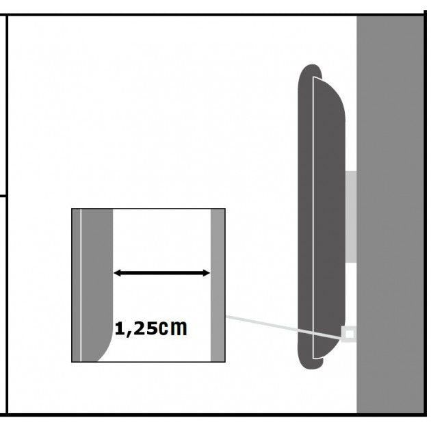Techly ICA-LCD 114 Fixed TV Wall Mount 13-37" Black - view 4