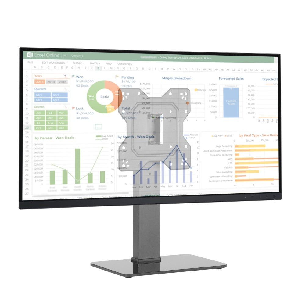 Techly ICA-LCD 323S Table Stand for TVs 23-43" - view 4