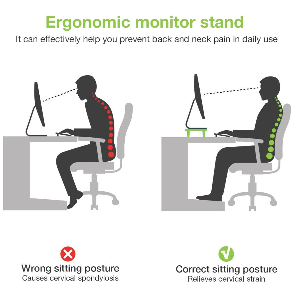 Techly ICA-MS 114 Adjustable Ergonomic Monitor Stand with Drawer - view 9