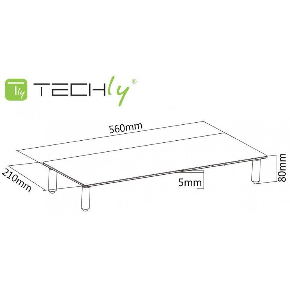 Techly ICA-MS 461 Monitor Riser — View 5