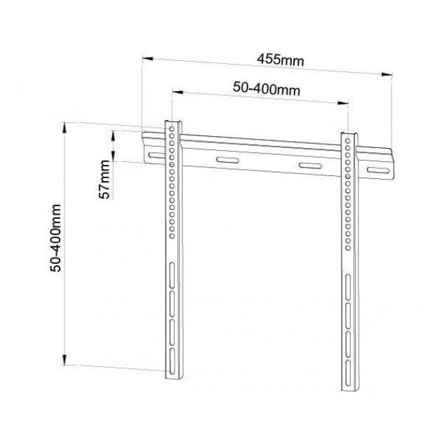 Techly ICA-PLB 114M Ultra Slim Fixed Wall Mount 23-55" TV - view 3